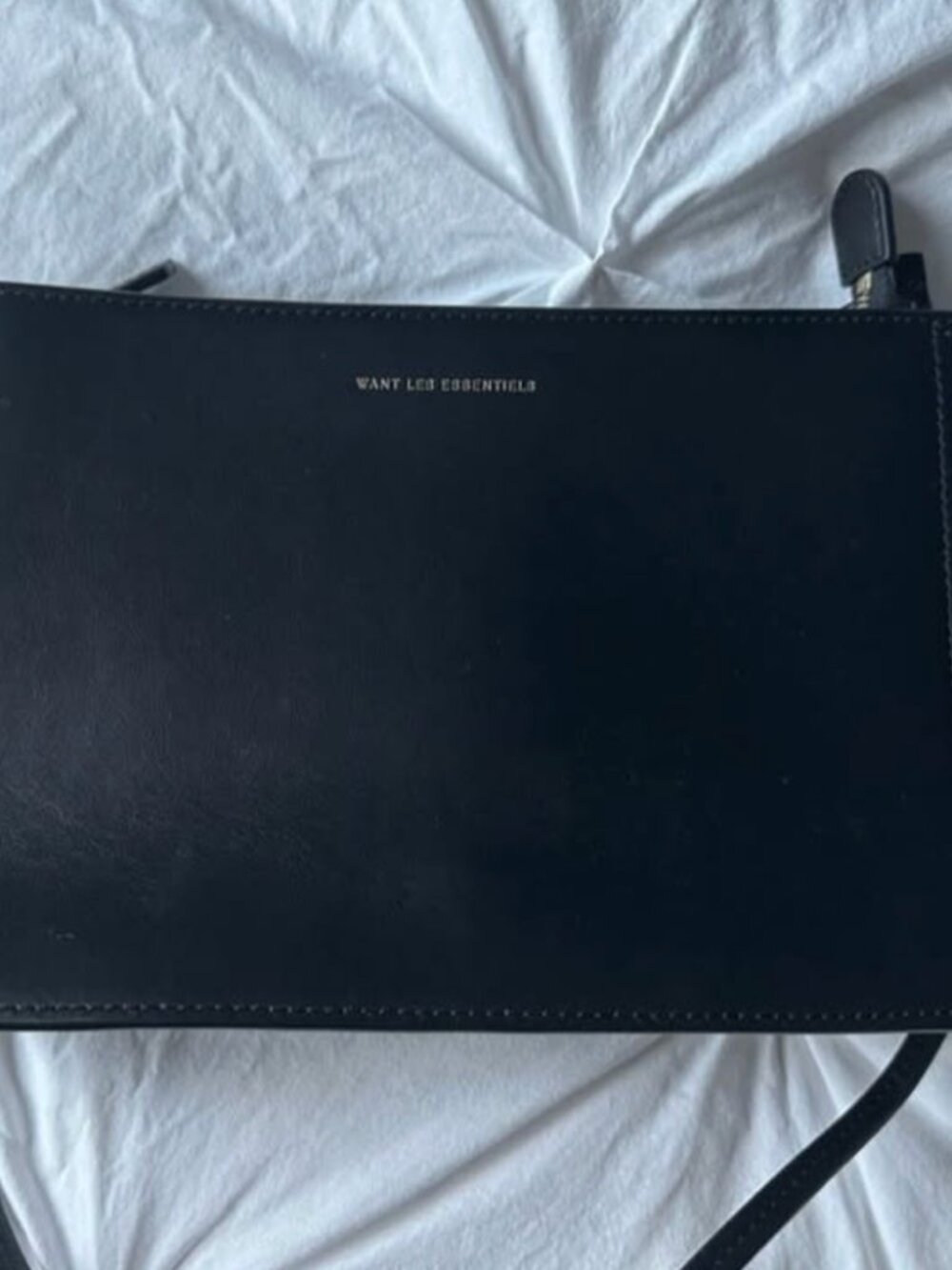 WANT Les Essentiels Marin Black Leather Shoulder Bag